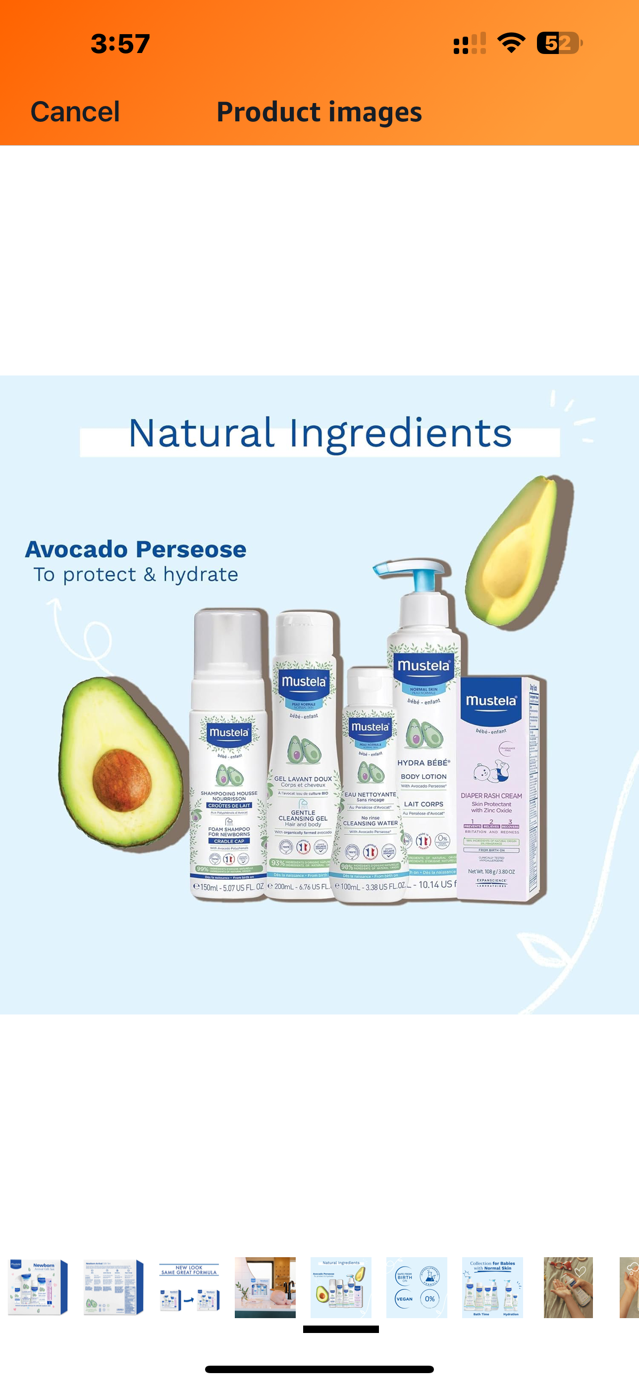 Mustela newborn arrival set