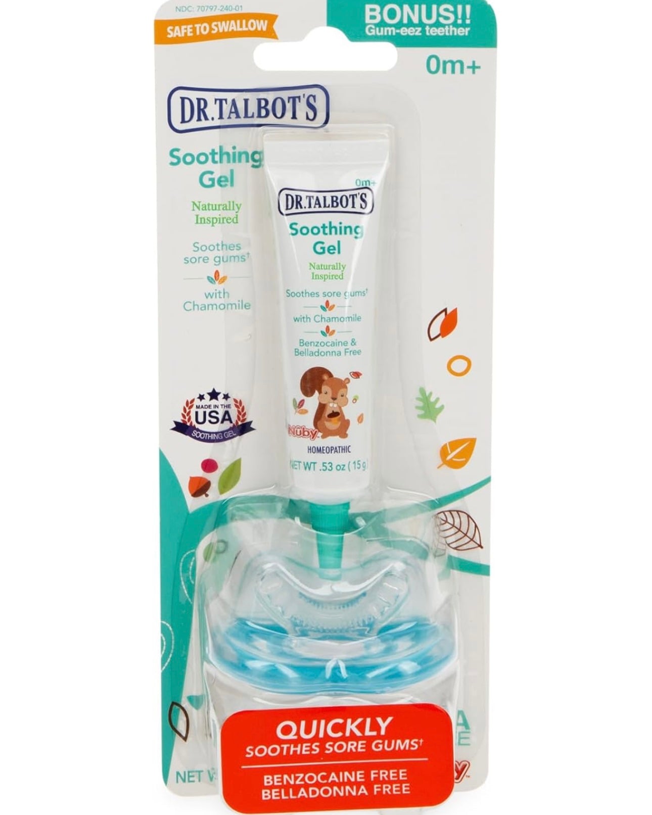 Dr Talbots teething gel with applicator
