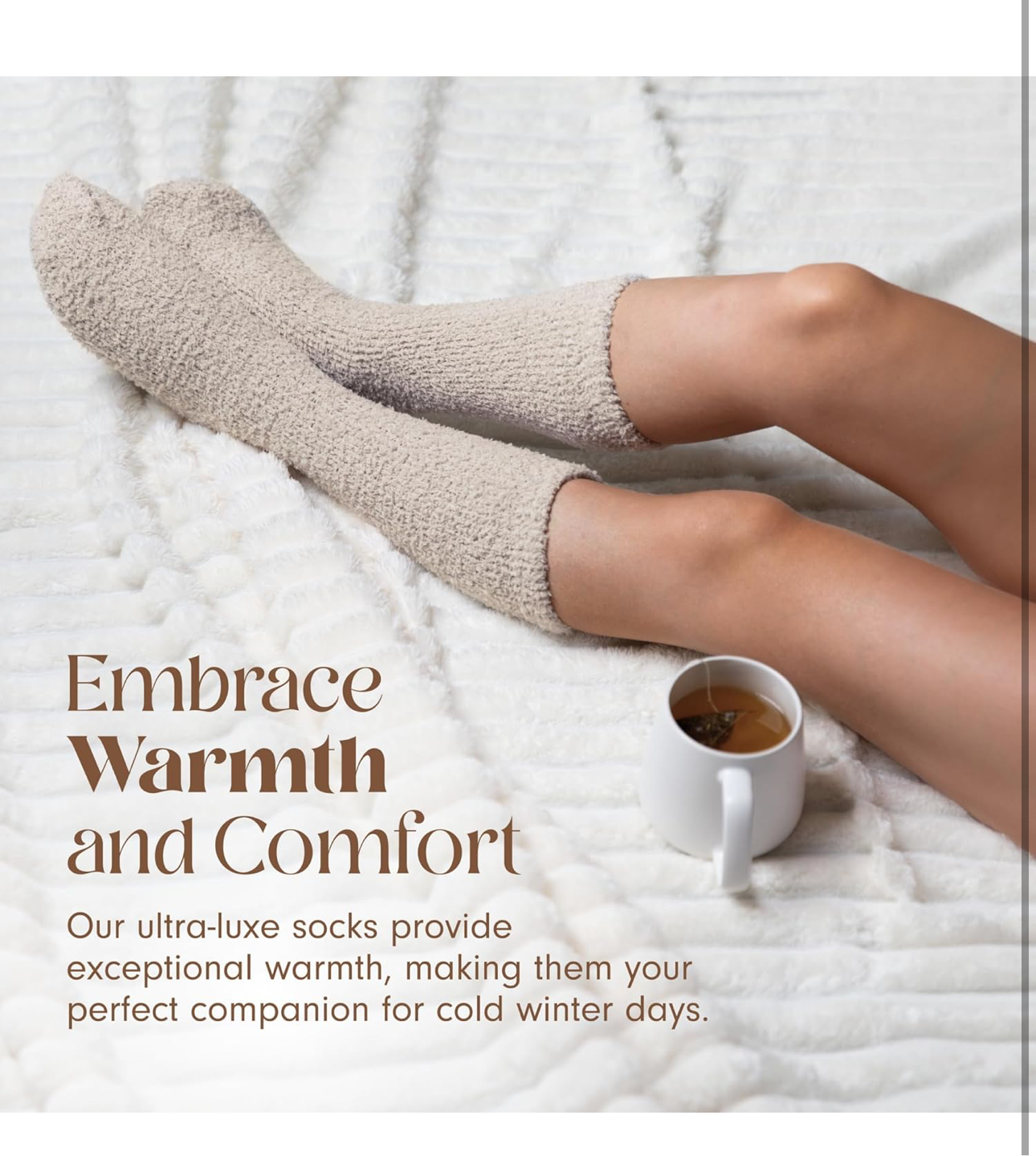 Cozy cloud socks for hospital bag