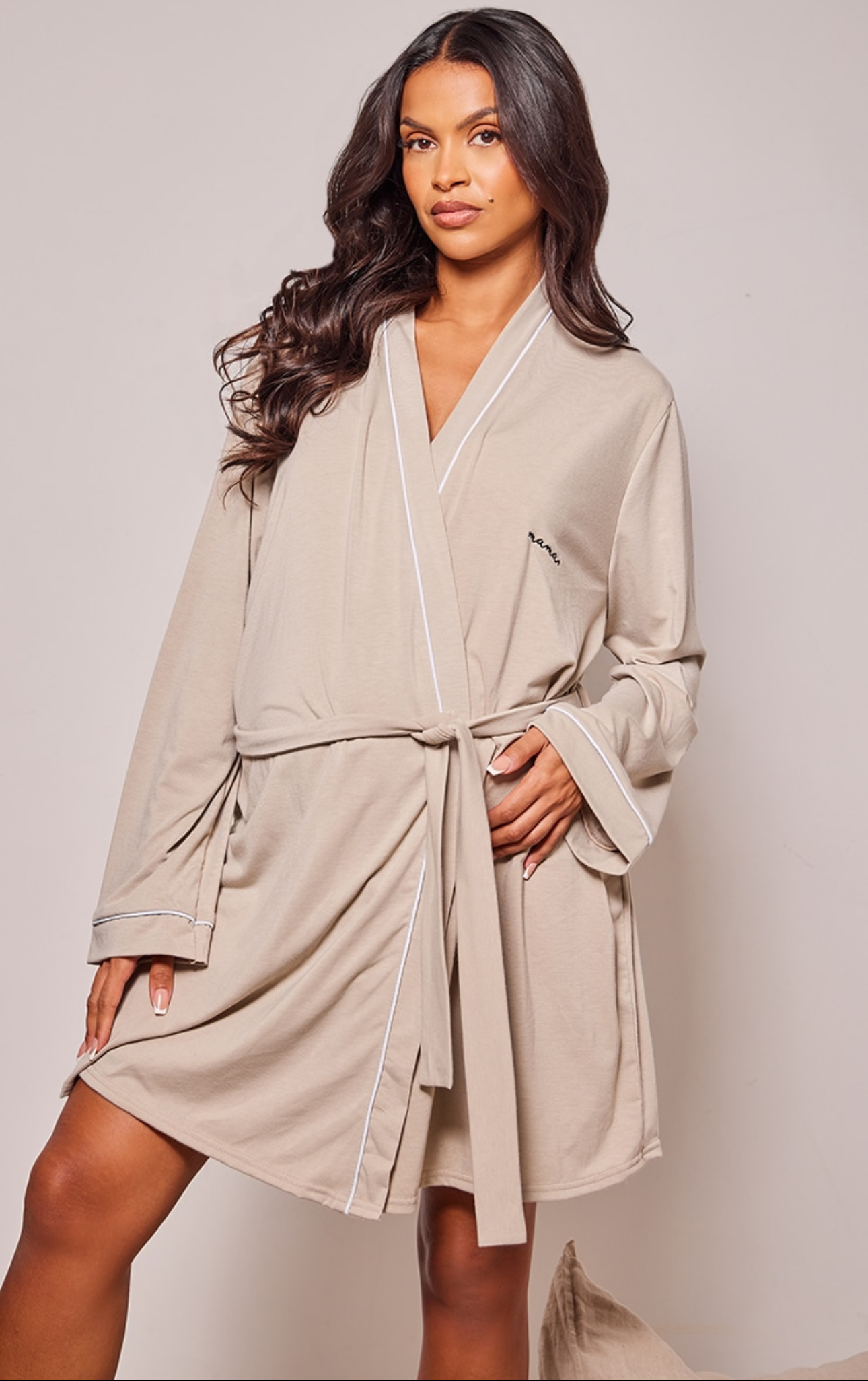 “Mama” engraved hospital robe