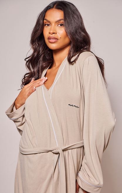 “Mama” engraved hospital robe